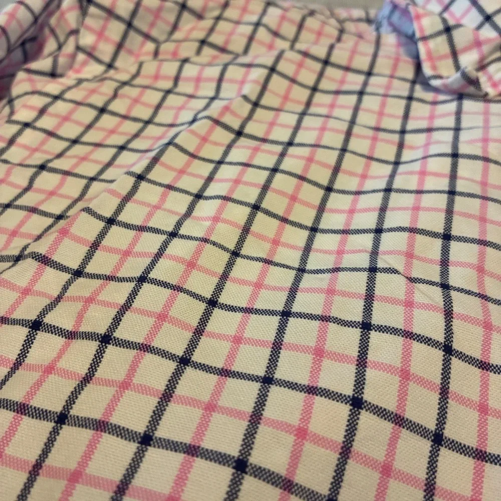 Polo Ralph Lauren Mens Classic Fit Tattersall Check Button Down Shirt Pink Navy